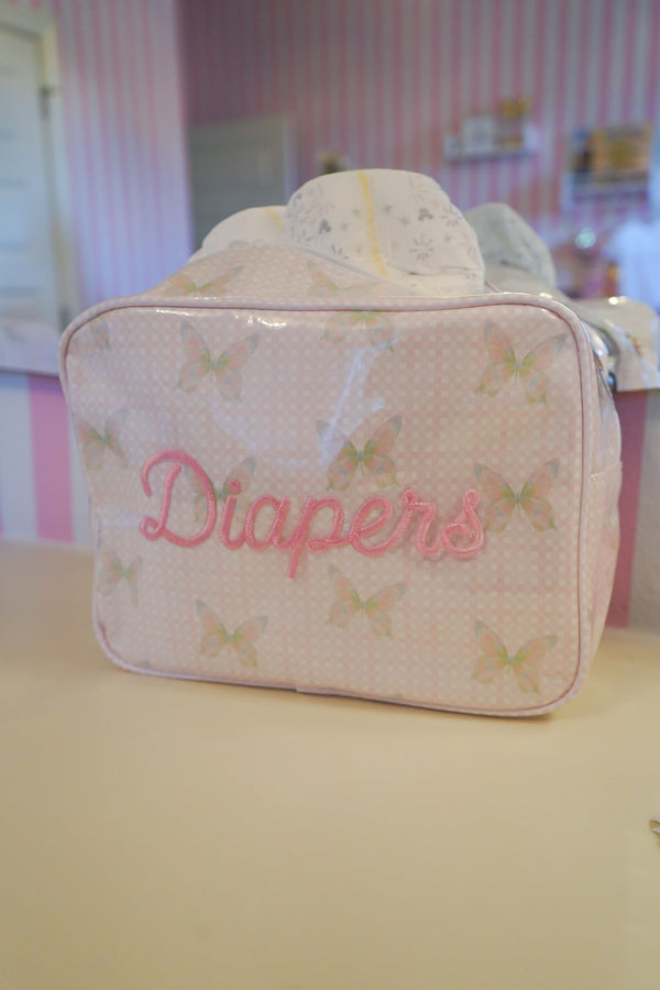 KenzKustomz Diapers XL Clear Coat Travel Bag 11x5x8 inches