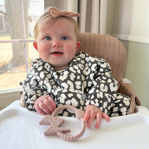 The Grayson Long Sleeve Bib - Leopard