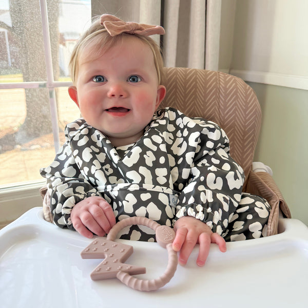The Grayson Long Sleeve Bib - Leopard