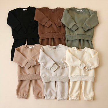 Fleeced Sweat Set - MOOGCO Baby