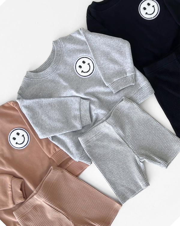 Biker Shorts Set | Gray - MOOGCO Baby