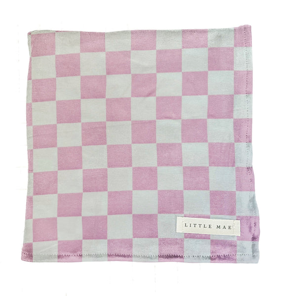 Sugar Pink & White Checkered Stretch Swaddle