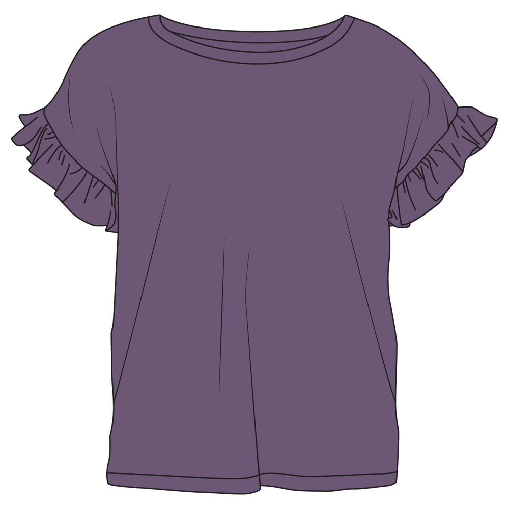 Elmerial Bamboo Ruffle Tee