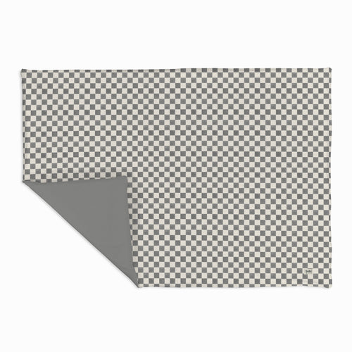 Checker Pepper Organic Cotton Mat for babies, perfect for safe and comfortable playtime on any surface.