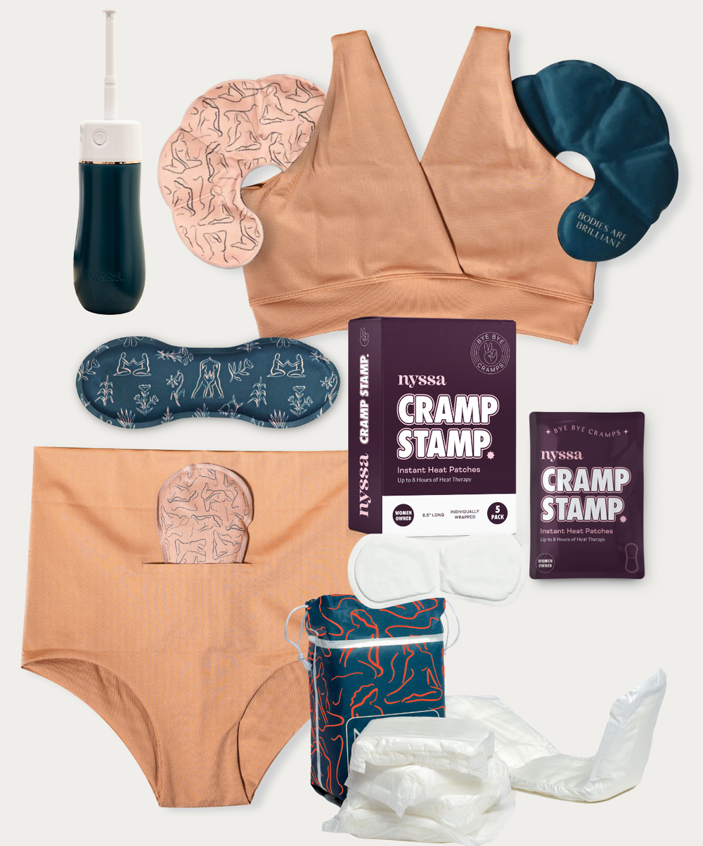 Nyssa Classic Black Essential Postpartum Kit 8-piece