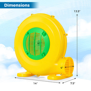 610W Bounce House Blower with Handle and Ground Stakes - Heavy