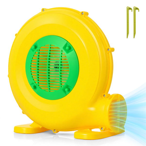 610W Bounce House Blower with Handle and Ground Stakes - Heavy