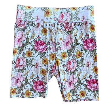 Esther Floral Bamboo Kids Biker Short