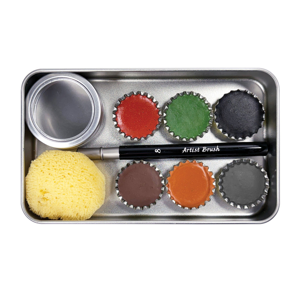 Handmade Earth Paints set of 6 natural colors for babies, perfect for safe and creative playtime activities.