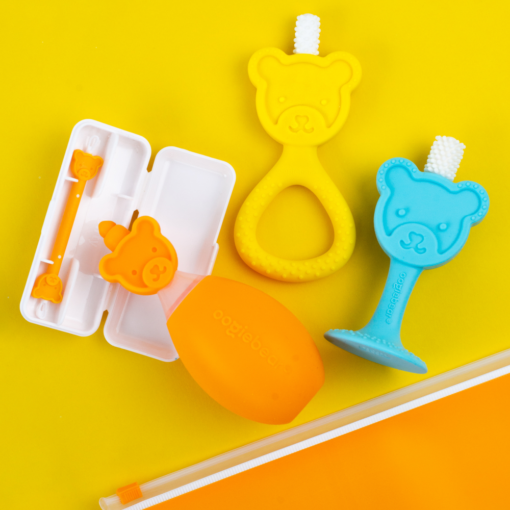 Oogiebear baby ear, nose & teething kit for safe and gentle cleaning of baby's ears and nose.