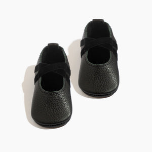 Ebony ballet slipper baby shoe - stylish and comfortable footwear for little dancers.