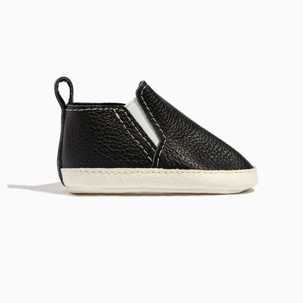 Ebony Slip On Baby Shoe