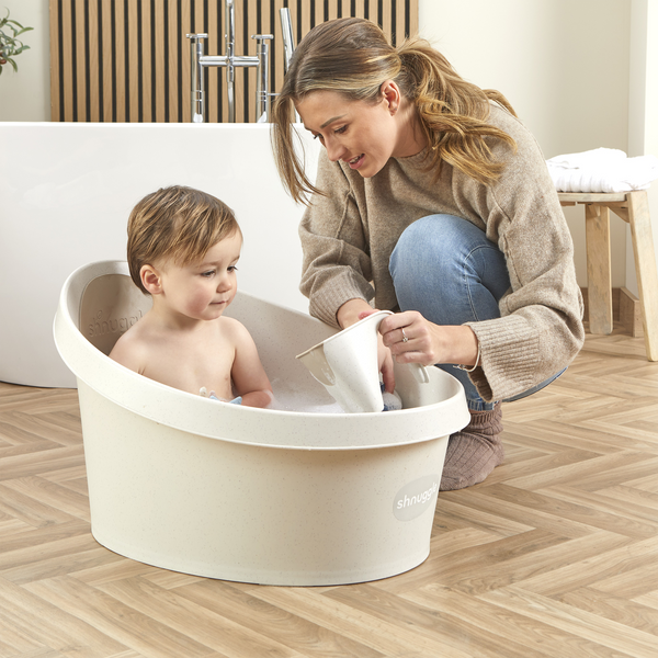 Shnuggle Toddler Bath Tub | Big Bath for bigger kids | Child bathtub seat support | Fits in shower and adult bath - MOOGCO Baby