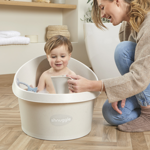 Shnuggle Toddler Bath Tub | Big Bath for bigger kids | Child bathtub seat support | Fits in shower and adult bath - MOOGCO Baby