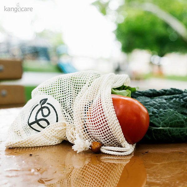 Ecoposh Cotton Mesh Produce Bag :: Natural (6pk)