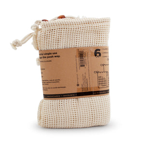 Ecoposh Cotton Mesh Produce Bag :: Natural (6pk)