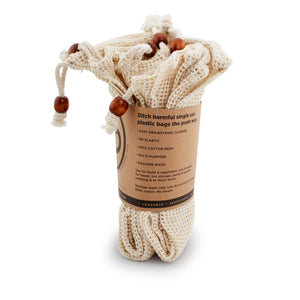 Ecoposh Cotton Mesh Produce Bag :: Natural (6pk)