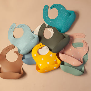 Baby Silicone Bib (Tropical Mustard)