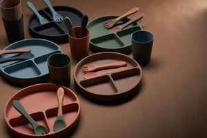 Silicone Spoon and Fork Set (Sage)