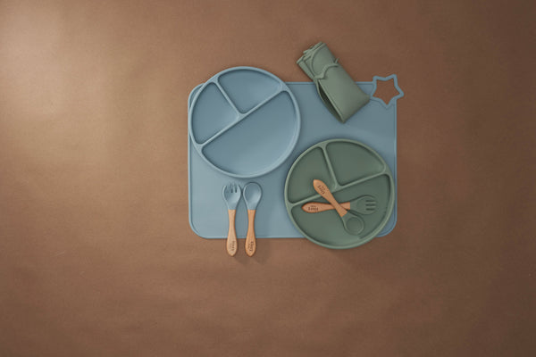 Silicone Place Mat (Sage) - MOOGCO Baby