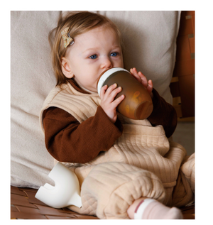 Ultra Wide Neck Baby Bottle 5 OZ White
