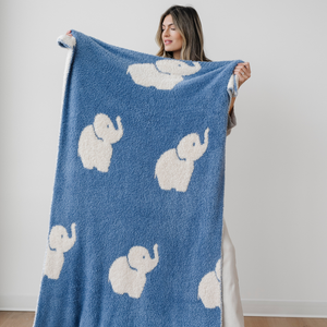 Double-layer Bamboni® toddler blankets in a cozy angle, perfect for swaddling and keeping your baby warm.