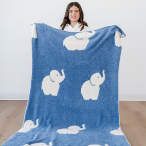 Double-layer Bamboni® toddler blankets in a cozy angle, perfect for swaddling and keeping your baby warm.