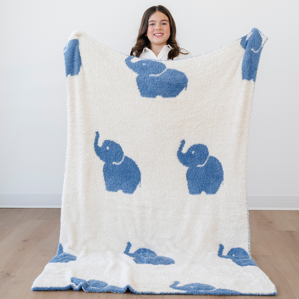 Double-layer Bamboni® toddler blankets in a cozy angle, perfect for swaddling and keeping your baby warm.