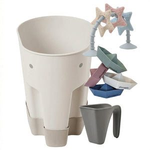 Shnuggle Bath Accessories Bundle - Ellie Scoop, Washy Jug, Boats & Wishy Toy - 4-Piece Set