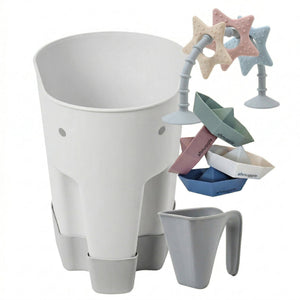 Shnuggle Bath Accessories Bundle - Ellie Scoop, Washy Jug, Boats & Wishy Toy - 4-Piece Set