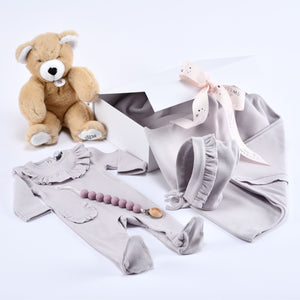EMILIA | Baby Girls Lilac Babysuit Gift Set (4)