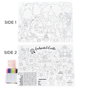 Double Sided Silicone Coloring Placemat