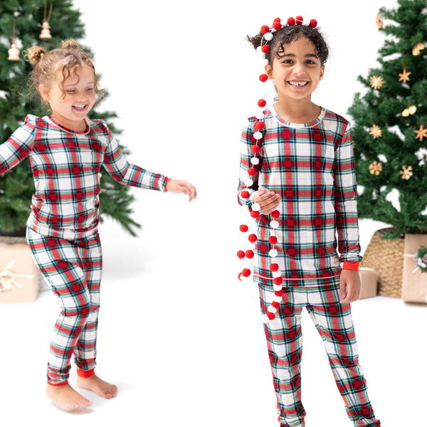 Holiday Plaid - Long Sleeve Loungewear Set