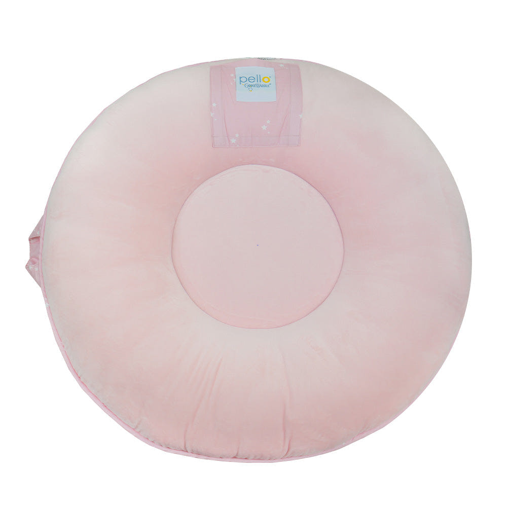 Estelle Pink Floor Cushion for babies, soft and stylish seating for playtime and comfort.