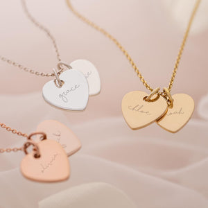Mysha Personalized Eternal Initial Triple Heart Pendant