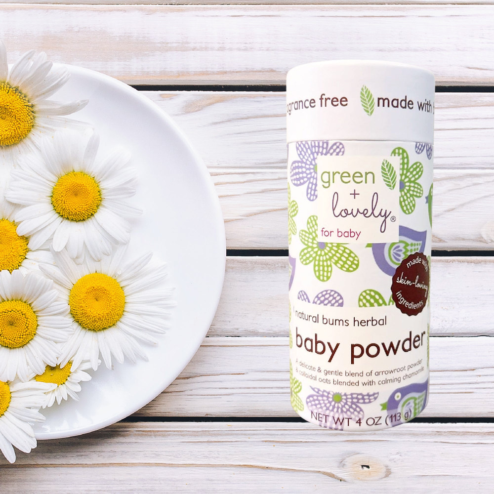 Natural Bums Organic Soothing Herbal Baby Powder - 6 oz - MOOGCO Baby