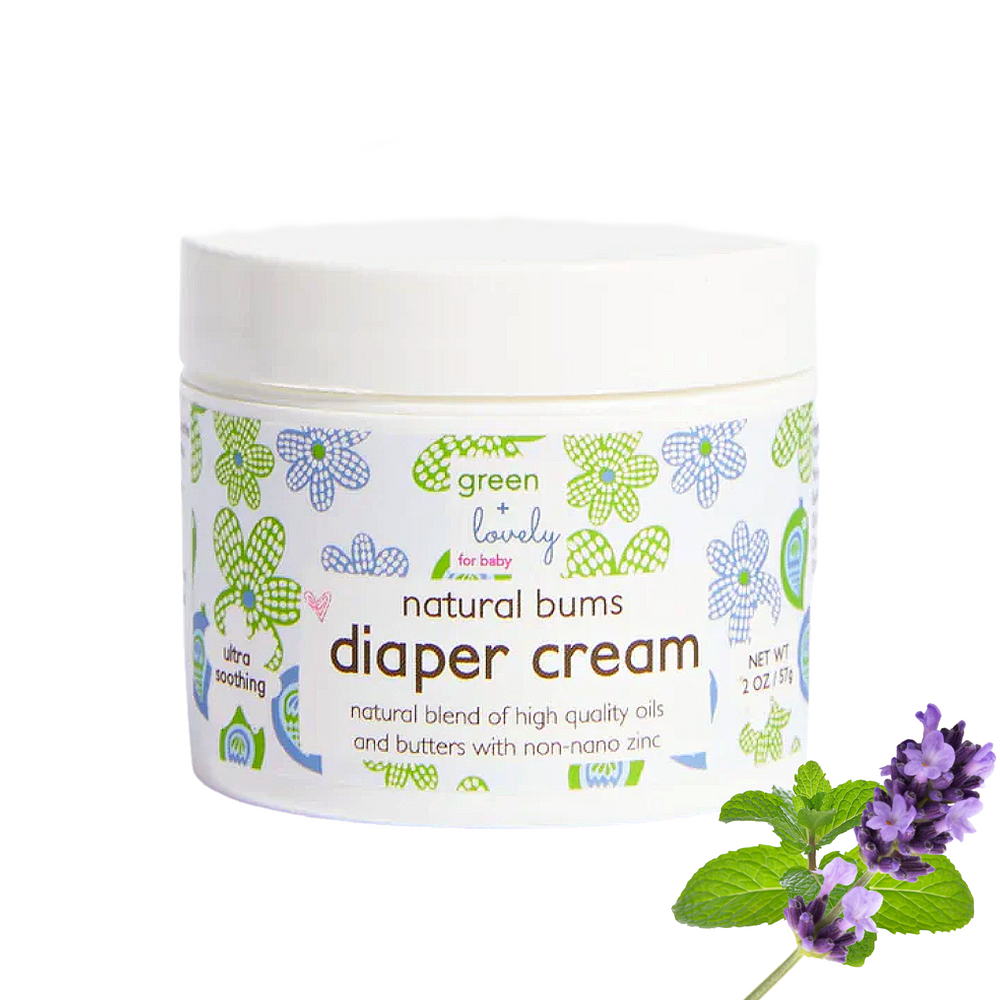Natural Bums Diaper Rash Cream - Effective Natural Diaper Cream - 2 oz. - MOOGCO Baby