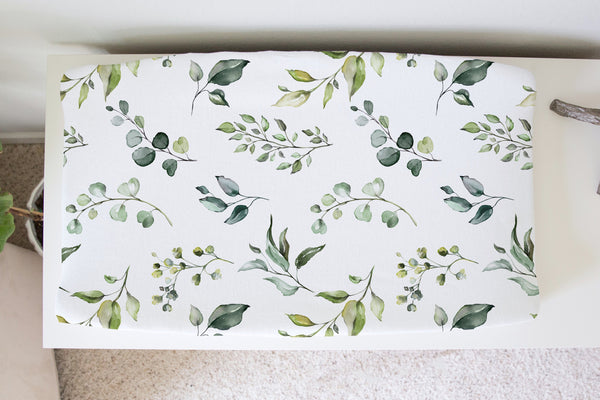 Changing Pad Cover - Eucalyptus