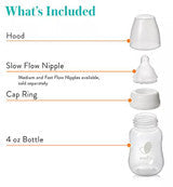 Evenflo Balance + Standard Bottle at angle 2, designed for easy feeding and comfort for babies.