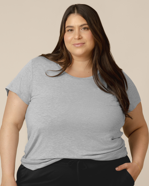 Everyday Maternity & Nursing T-shirt | Grey Heather - MOOGCO Baby