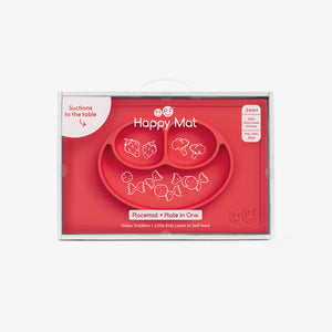ezpz Happy Mat all-in-one placemat plate suctions to table