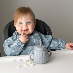 The Grayson Long Sleeve Bib - Dino