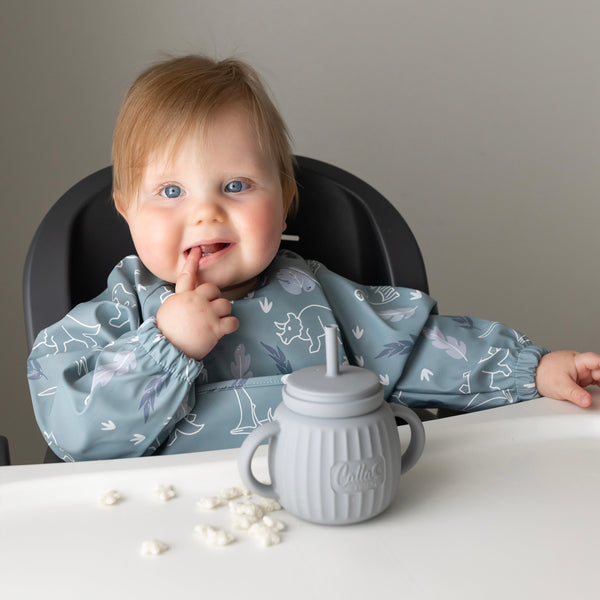 The Grayson Long Sleeve Bib - Dino