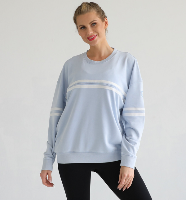 Celine Slouchy Nursing Pullover (Morning Haze)