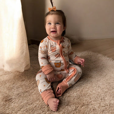 Pumpkin Spice (Convertible Zip Footies)