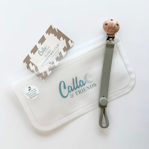 Calla and Friends Nash Everything Clip silicone pacifier teether clip