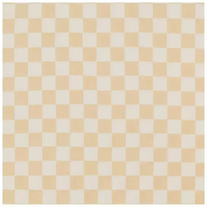 Butter Yellow & White Checkered Crib Sheet