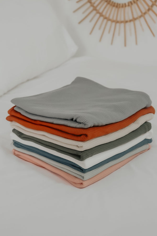 Seafoam Ribbed Stretch Swaddle