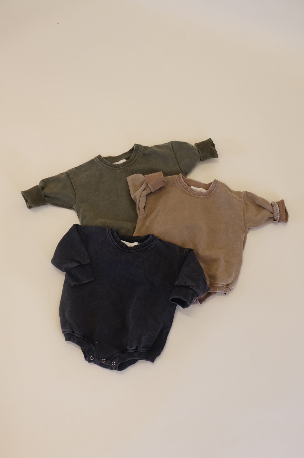 Vintage Sweatshirt Bubble Romper - MOOGCO Baby