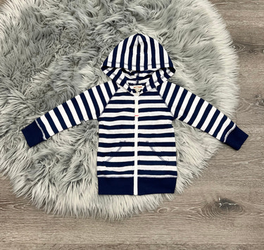BitzKids Blue & White Zip Up